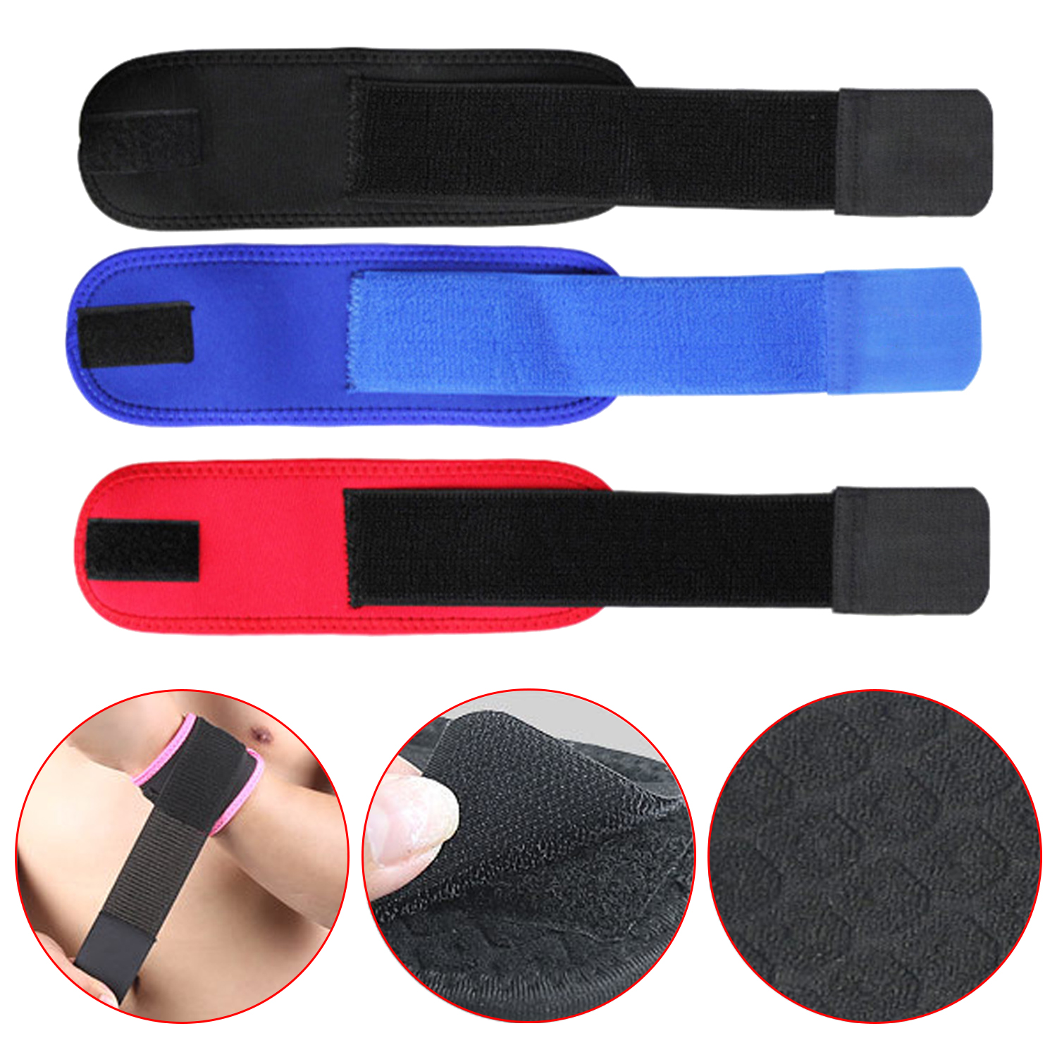 High Resistance Comfortable Weightlifting Straps Gym Weight Lifting Wrist Wrap Wrist Sports Elastic Bandage Compression Wrist Wrap Anti-sprain Wrap