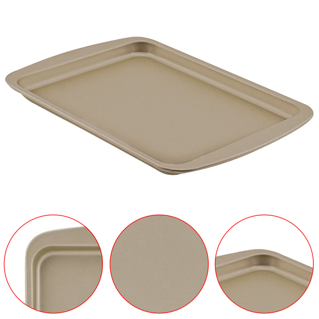 Non-Stick Baking Pan Carbon Steel Baking Sheet Oven Tray for Biscuit Pie Pizza Roast Muffin Bread Bakeware
