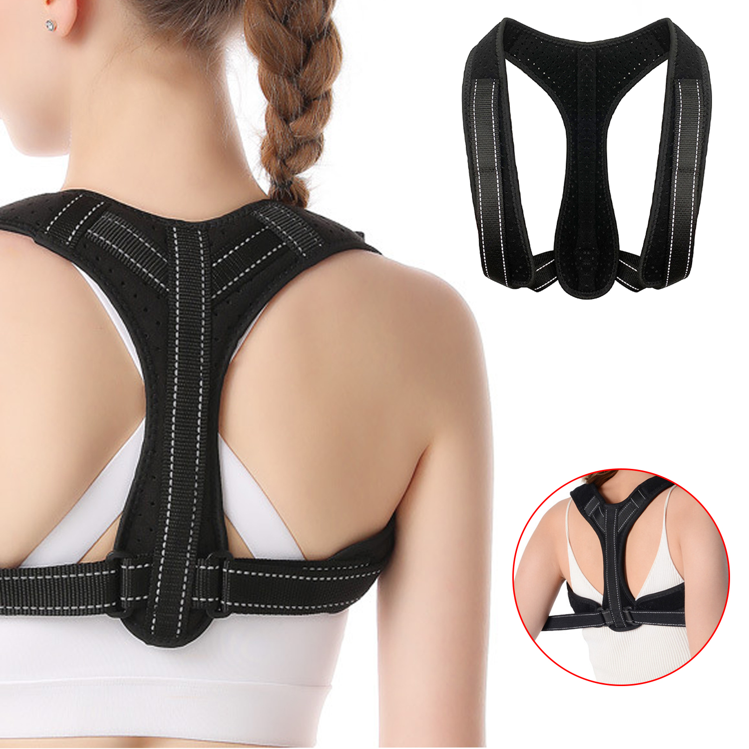 Adjustable Hunchback Posture Corrector Upper Back Posture Corrector For Men And Women
