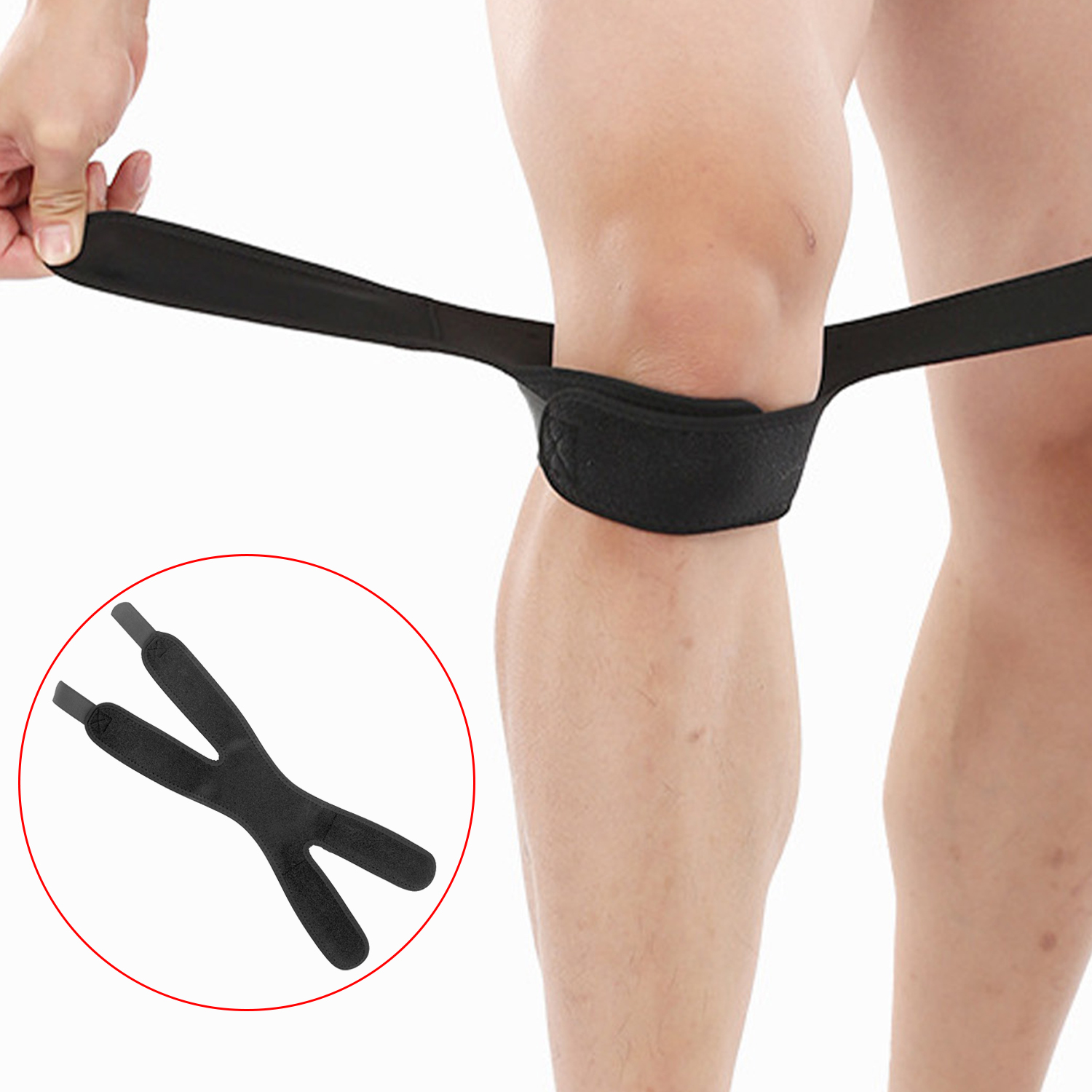 Sports Knee Pad Protector Patellar Band Knee Support Protector For Fitness Basketball Volleyball Anti-fall Knee Brace