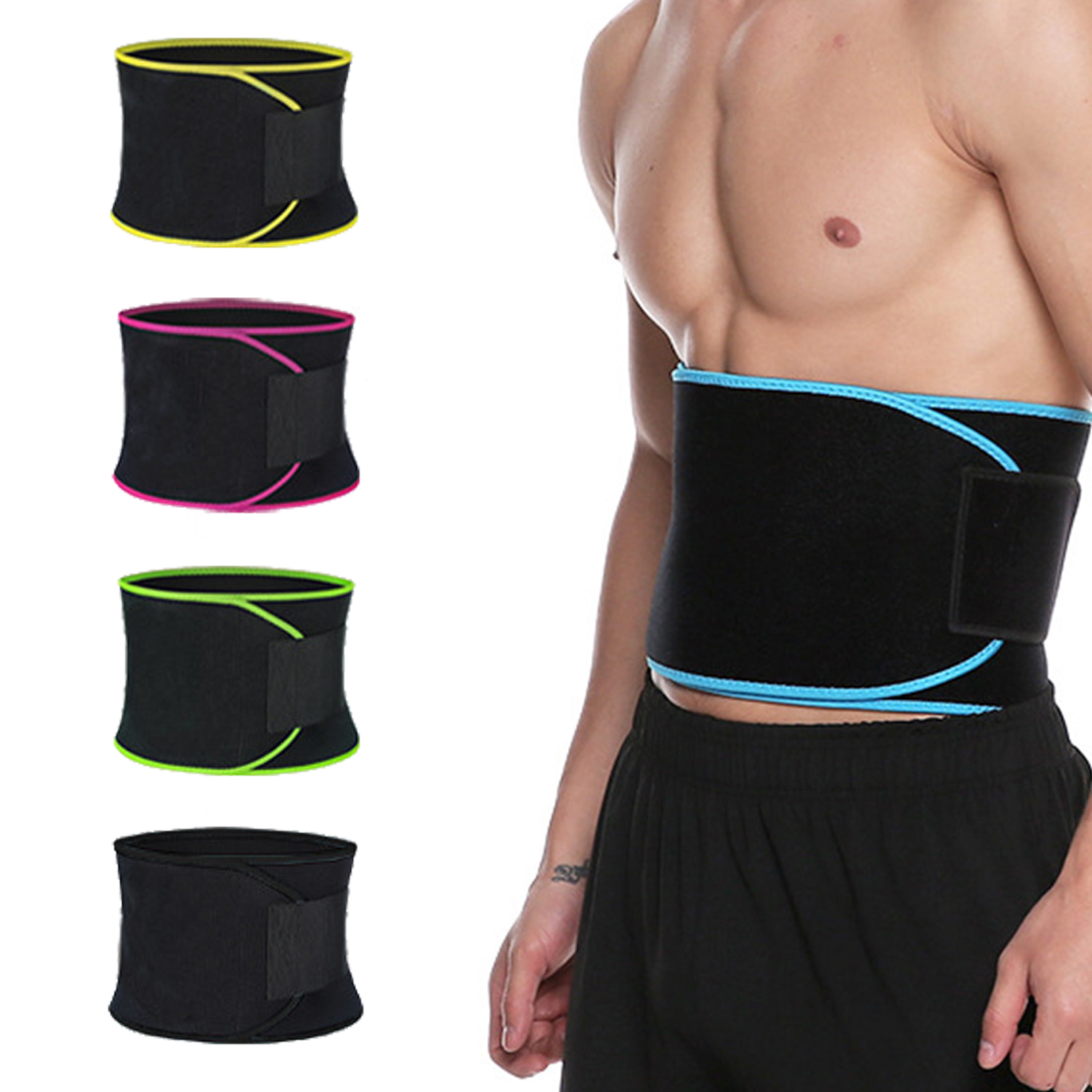 Weight Loss Waist Support Waist Trainer Sweat Slimming Belt Waist Sweat Belt