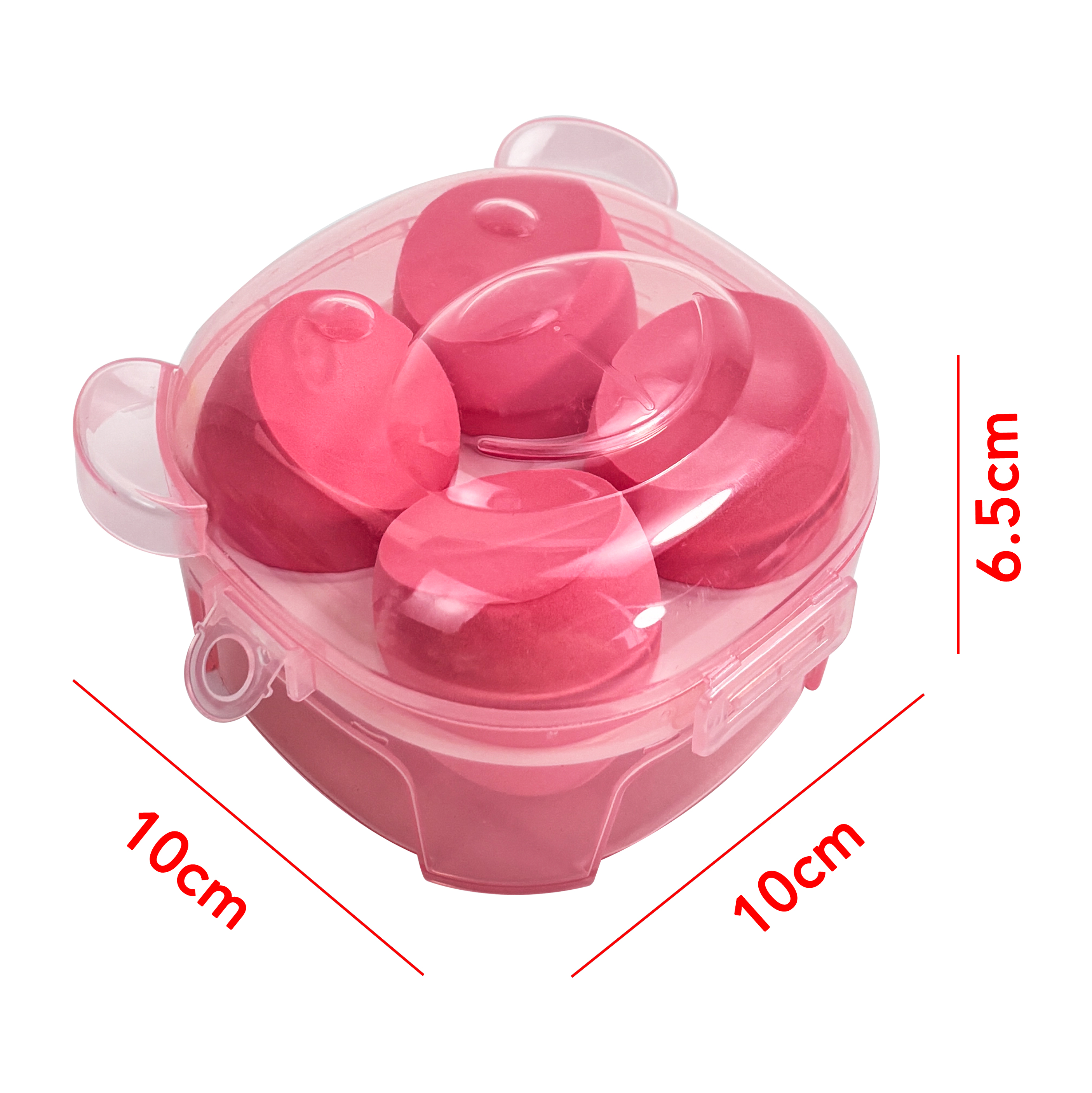 4 Makeup Sponges with 1 Storage Box