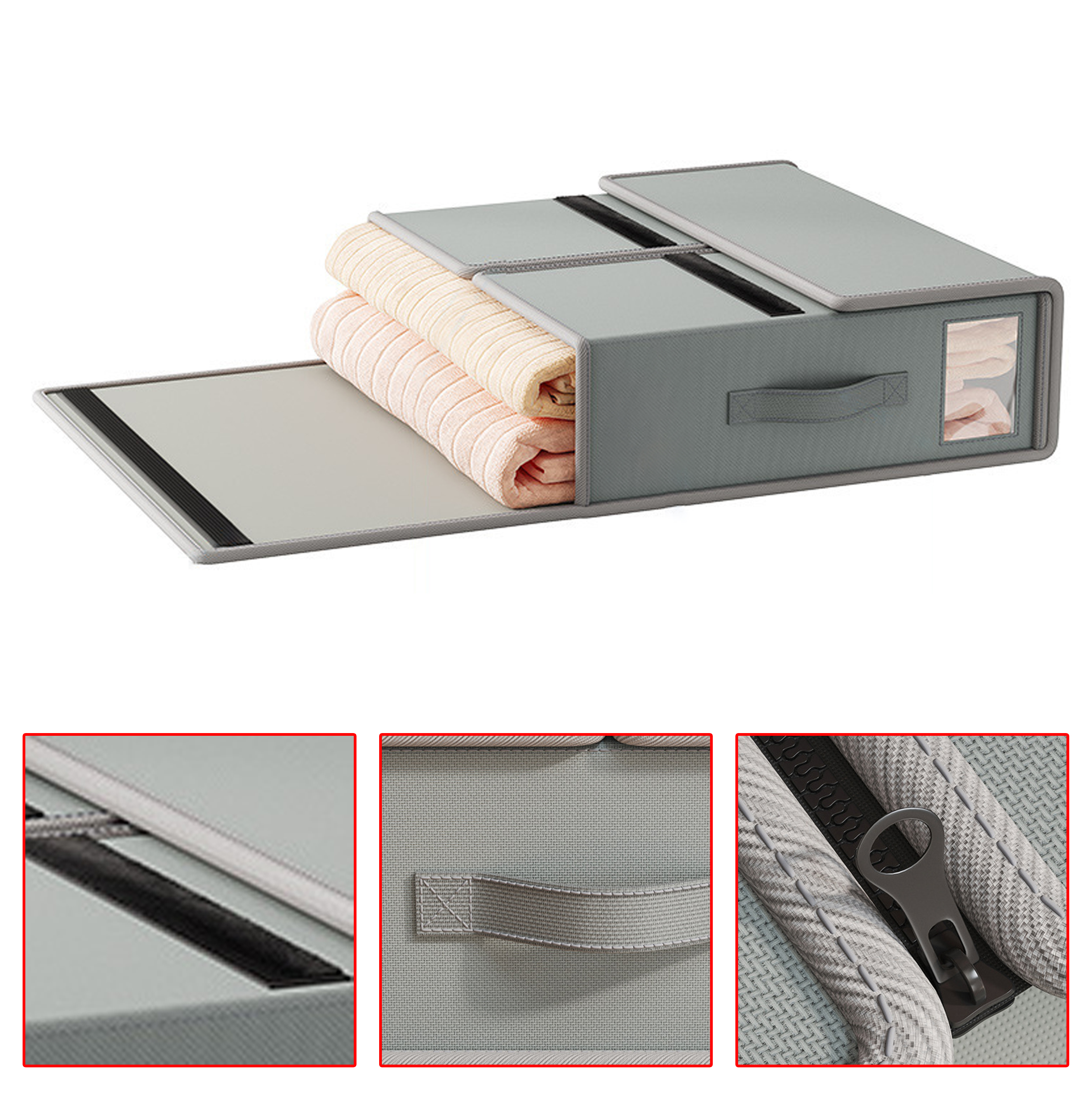 Bed Linen Storage Box with Lid