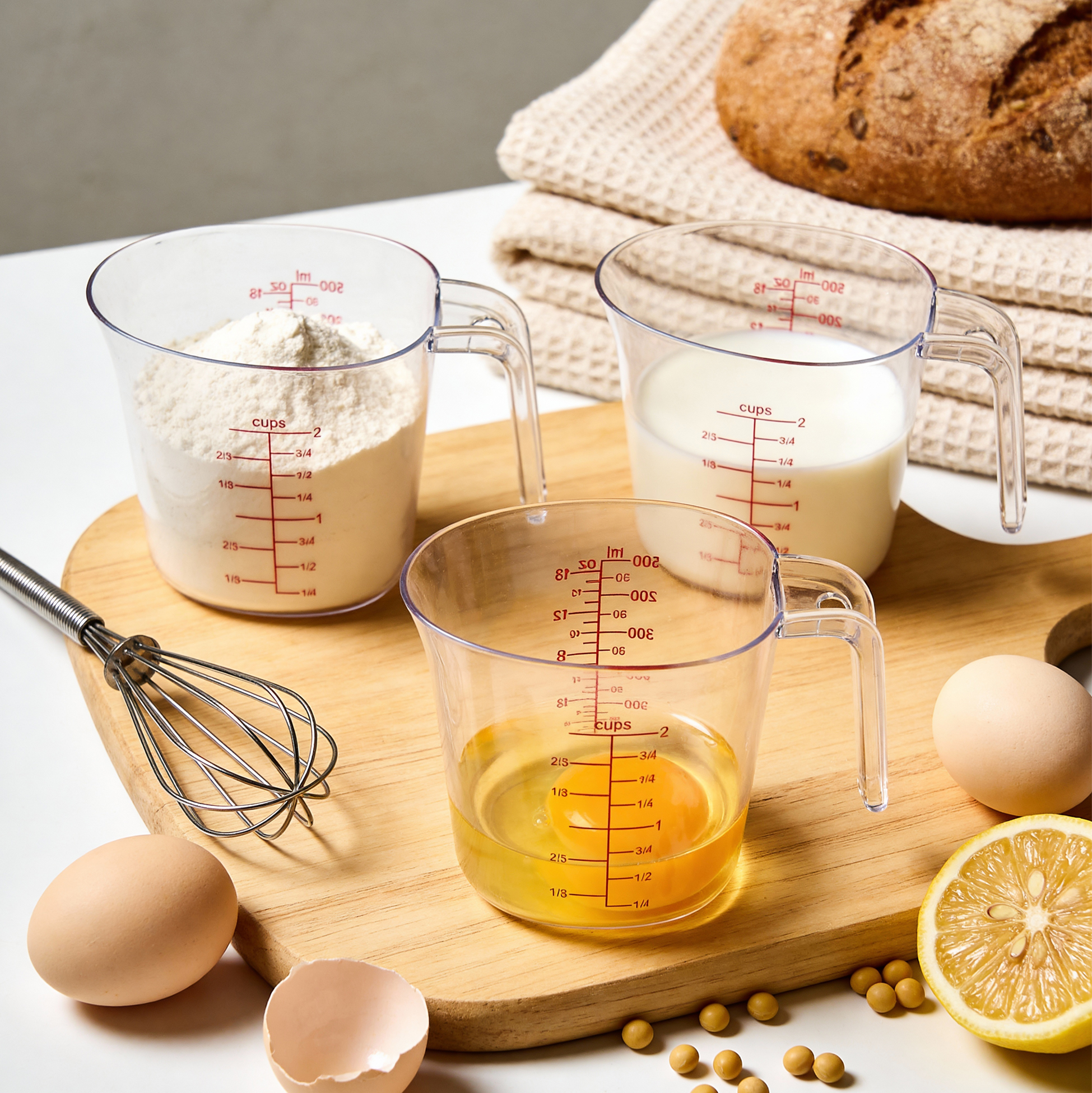 3-pcs Nesting Measuring Cups Set