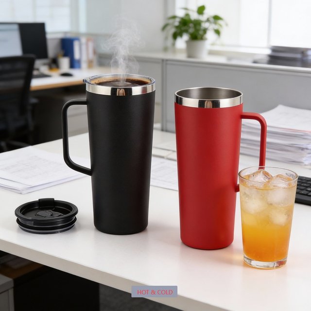 24oz Custom Logo Stainless Steel Tumbler Double-walled Insulated Travel Mug