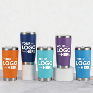 20oz Multi-color Insulated Stainless Steel Tumbler