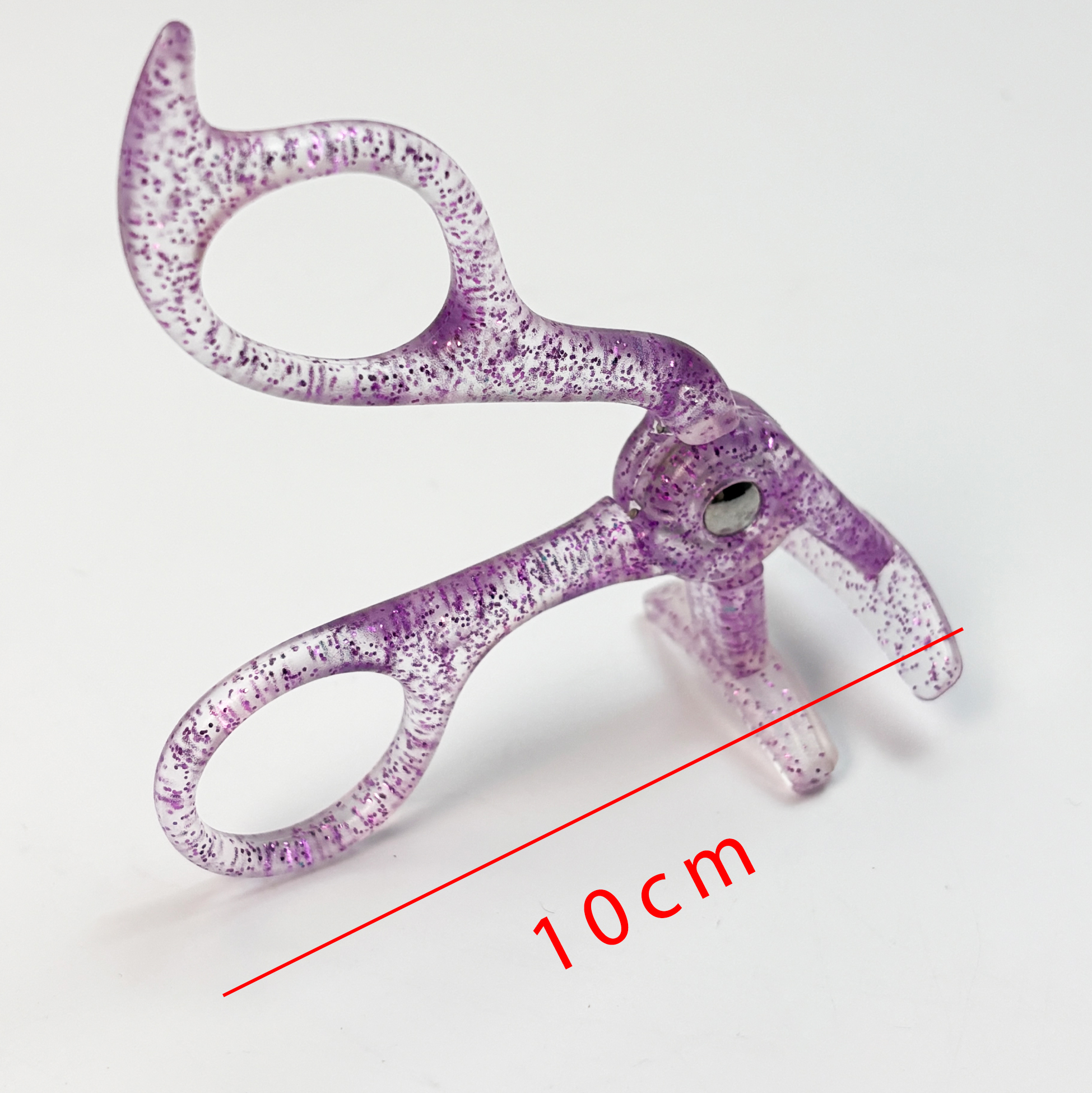 Purple Glitter Plastic Eyelash Curler