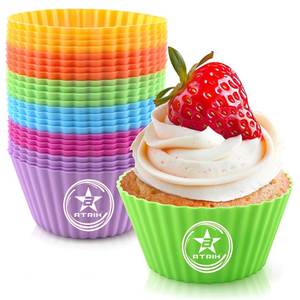 Set of 6 ATRIH Silicone Cupcake Liners