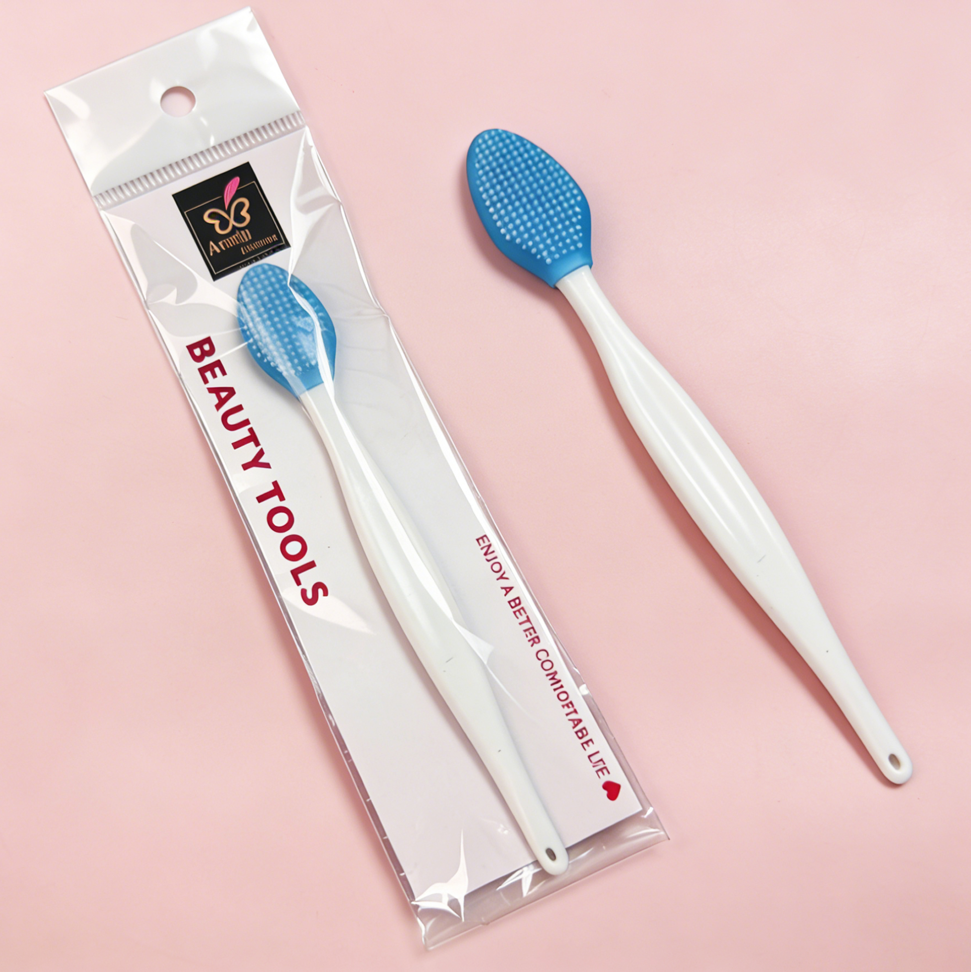 Silicone Face Mask Brush Blue Silicone Lip Exfoliator