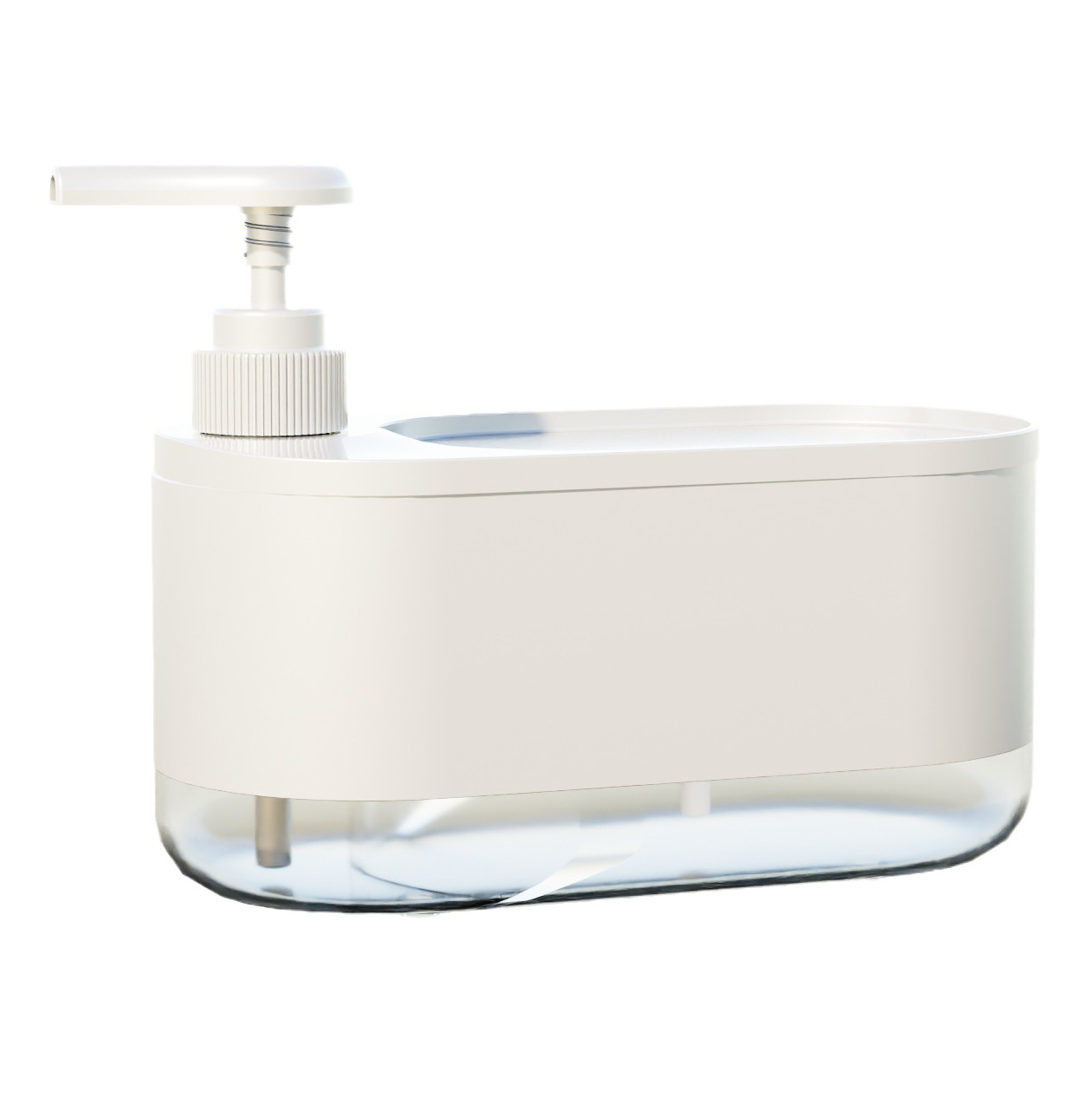 2-in-1 Soap Dispenser with Sponge Holder