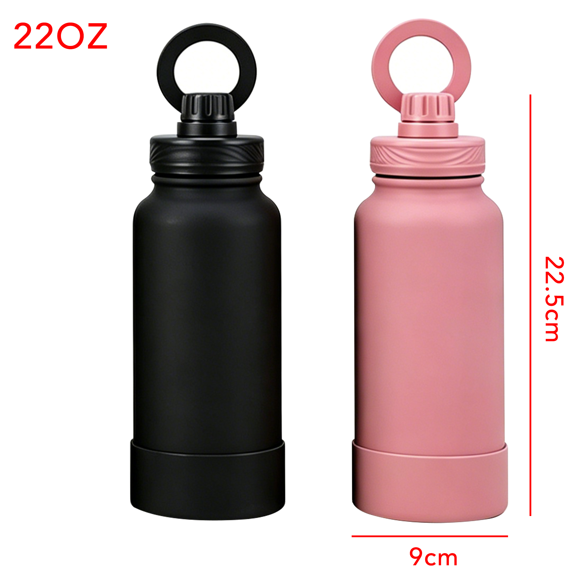 22oz Insulated Stainless Steel Water Bottle