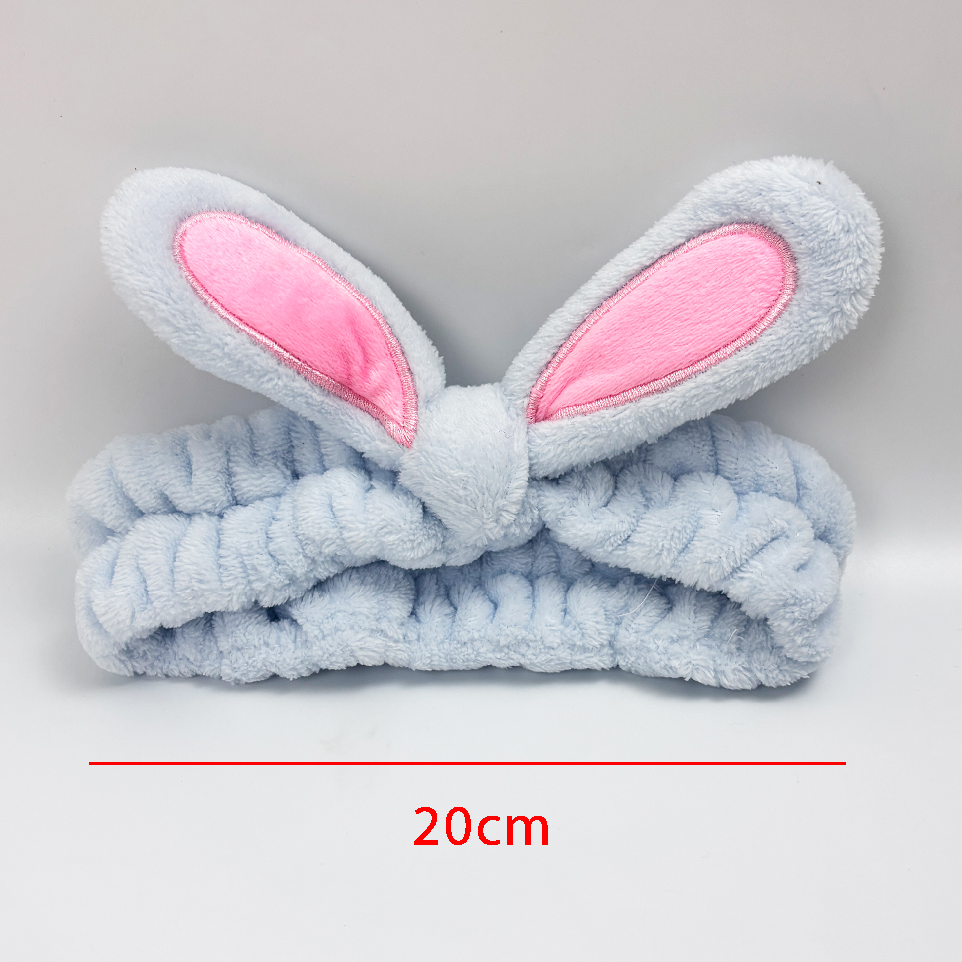 Light Blue Bunny Ear Headband