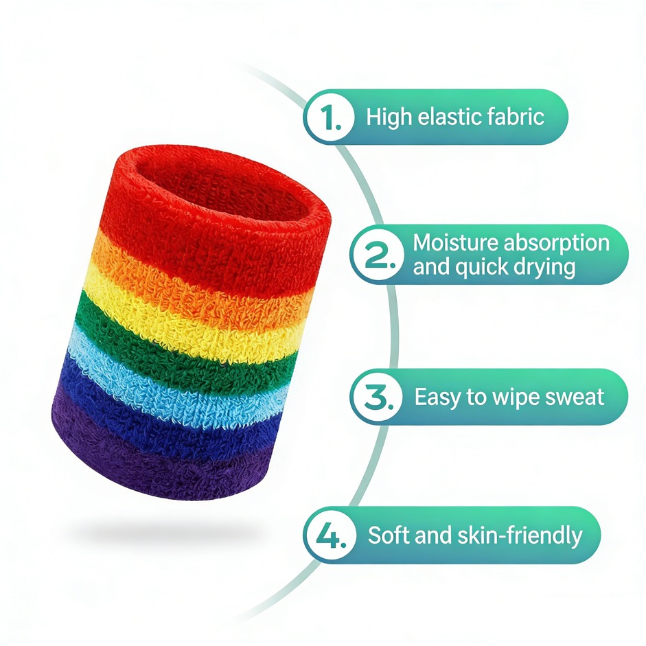 Terry Cloth Sweatband Set