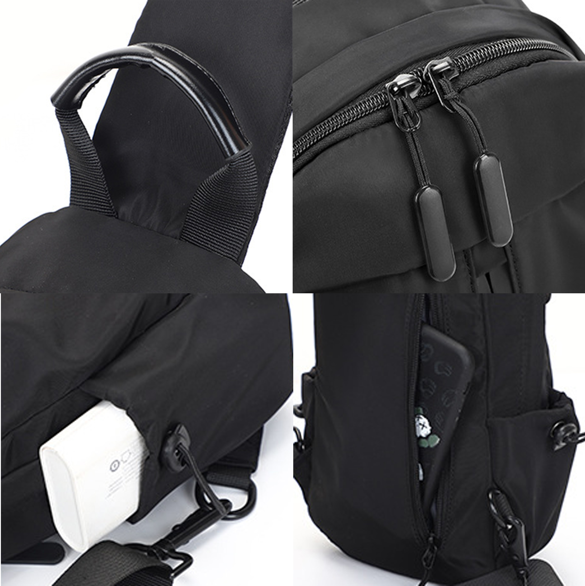Men's Waterproof Sling Bag, Lightweight Crossbody Chest Backpack