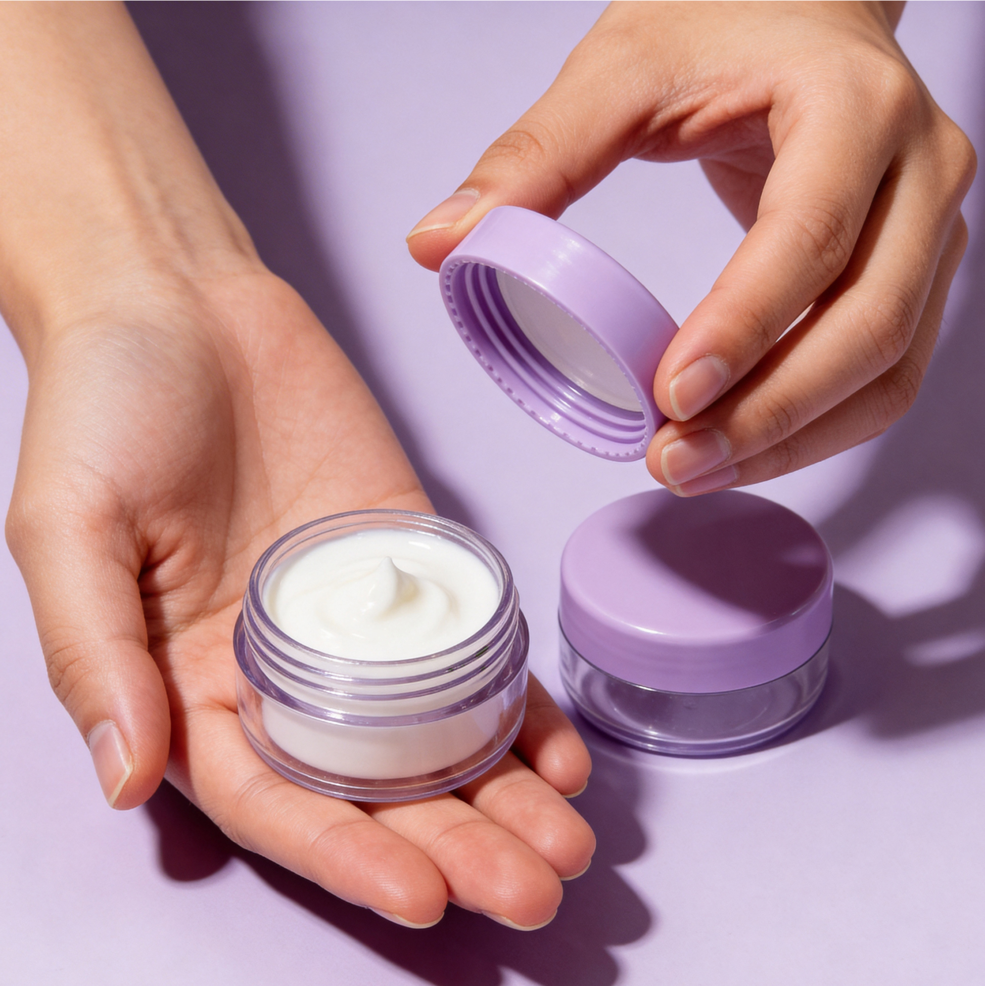 6 PCS Purple Travel Bottles Set