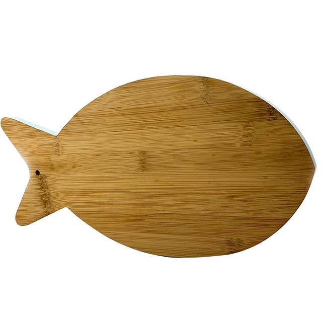 Natural Bamboo Wooden Cutting Board Fish Shaped Kitchen Chopping Board Large Wood Charcuterie Serving Boards