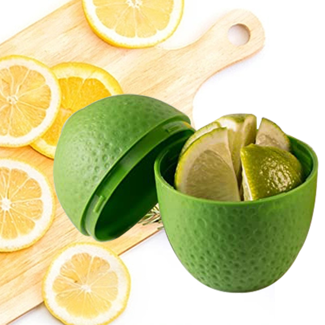 1PC Fresh Orange Storage Box Holder Lemon Lime Saver Plastic Container Case Orange Shaped Moisture-proof Box For Fruit