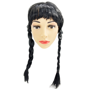 Black Double-Braided Wig