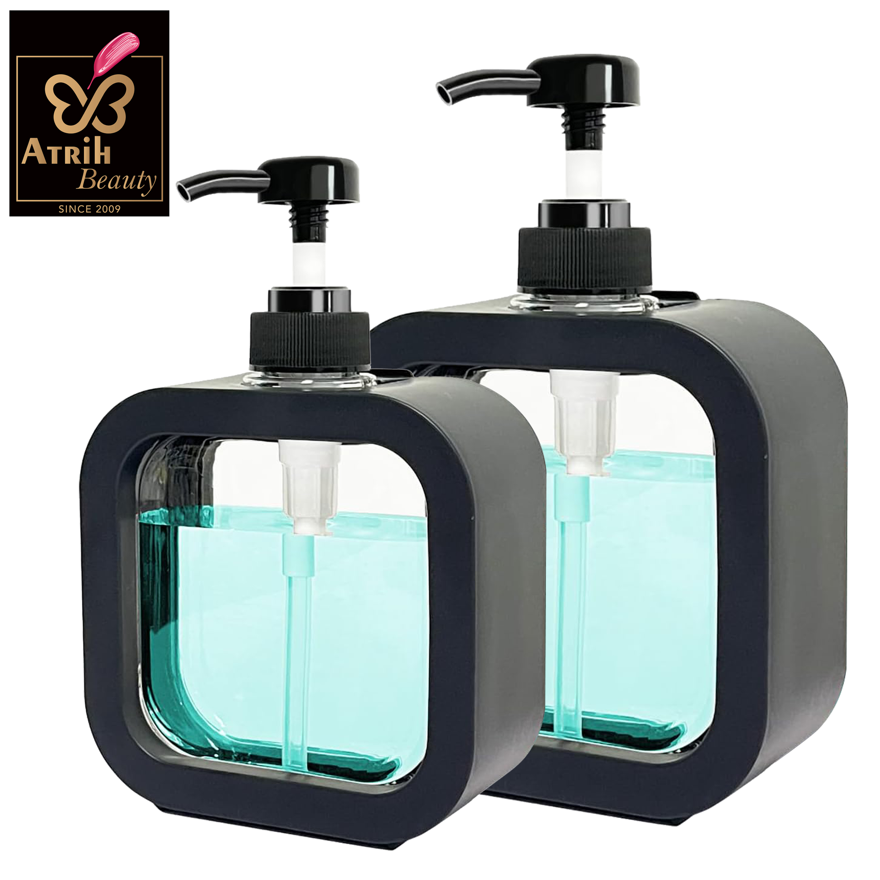 300ml & 500ml Sleek Refillable Lotion & Soap Dispenser Bottle