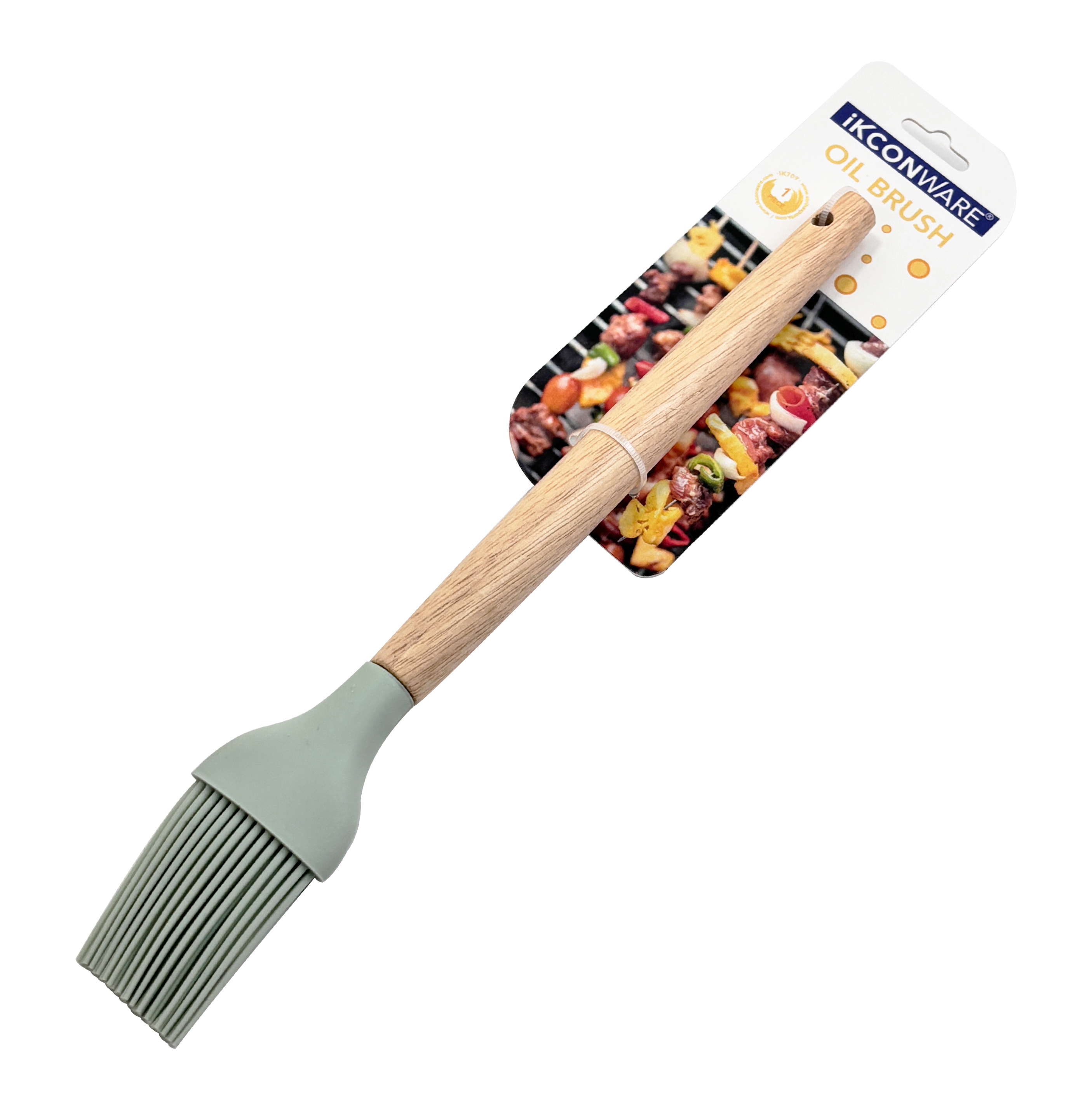 Wooden Handle Silicone Oil Brush