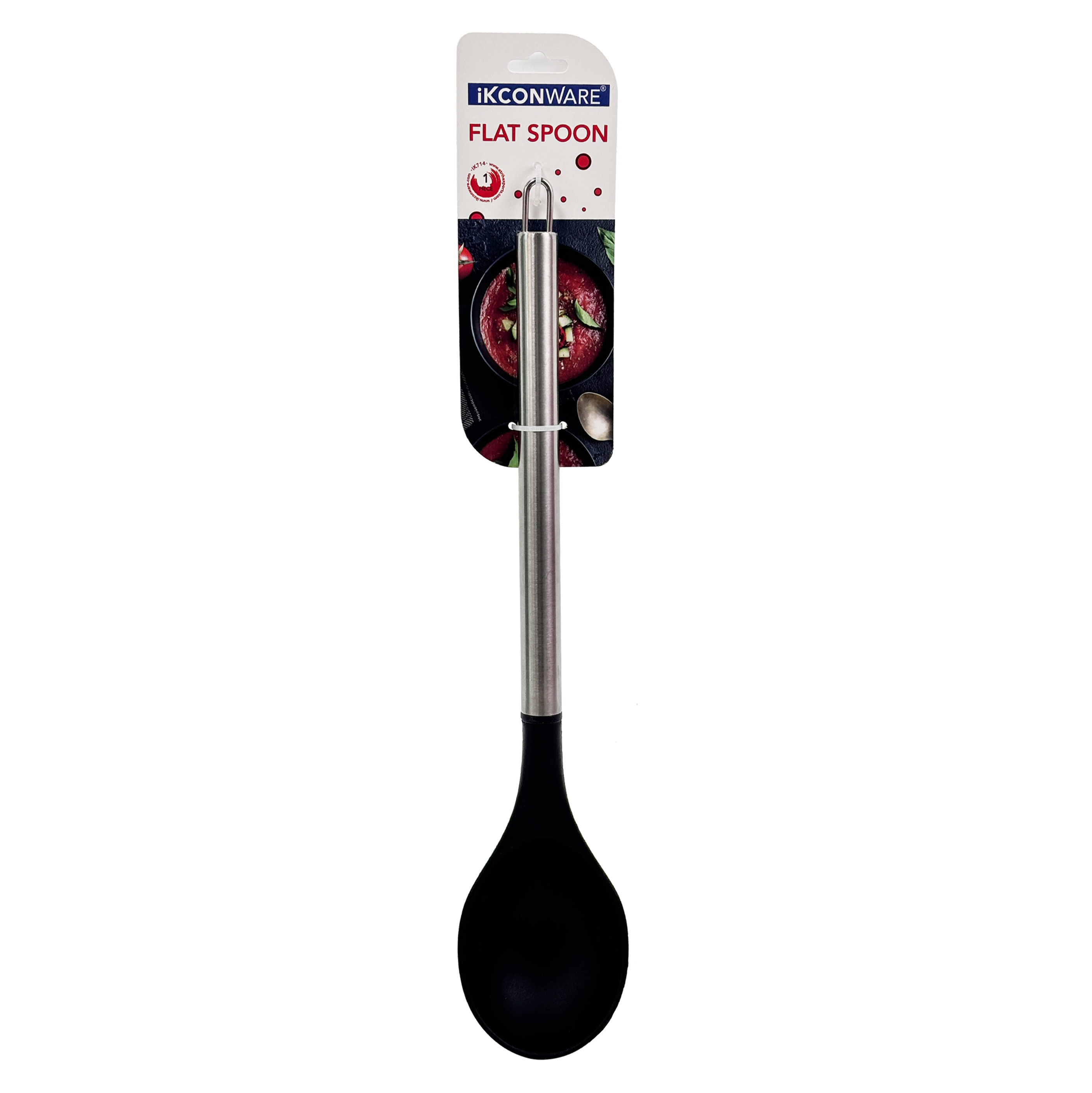 Stainless Steel Handle Silicone Flat Spoon