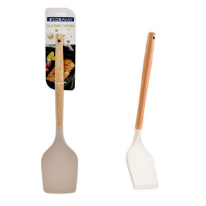 Wooden Handle Silicone Turner