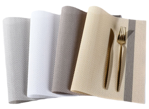 Teslin Placemats 4-Piece Set, Washable & Heat-Resistant Non-Slip Table Mats – Perfect for Family Meals And Gatherings
