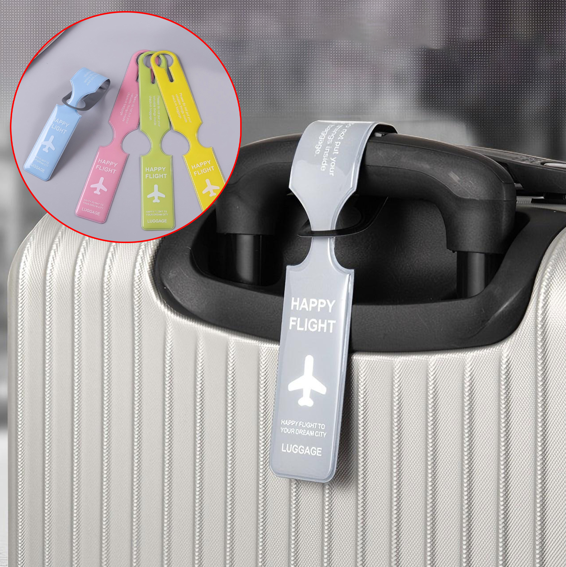 Colorful Plastic Luggage Tags