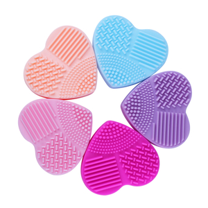 Heart Shaped Silicone Makeup Brush Cleaner
