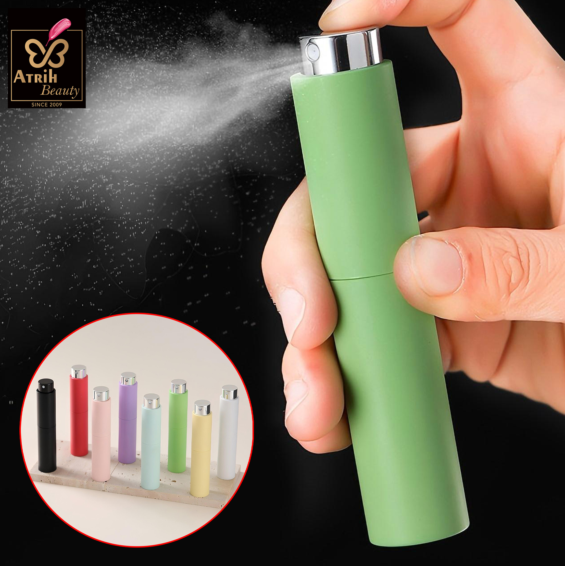 10ml Portable Perfume Atomizer with Gold Head