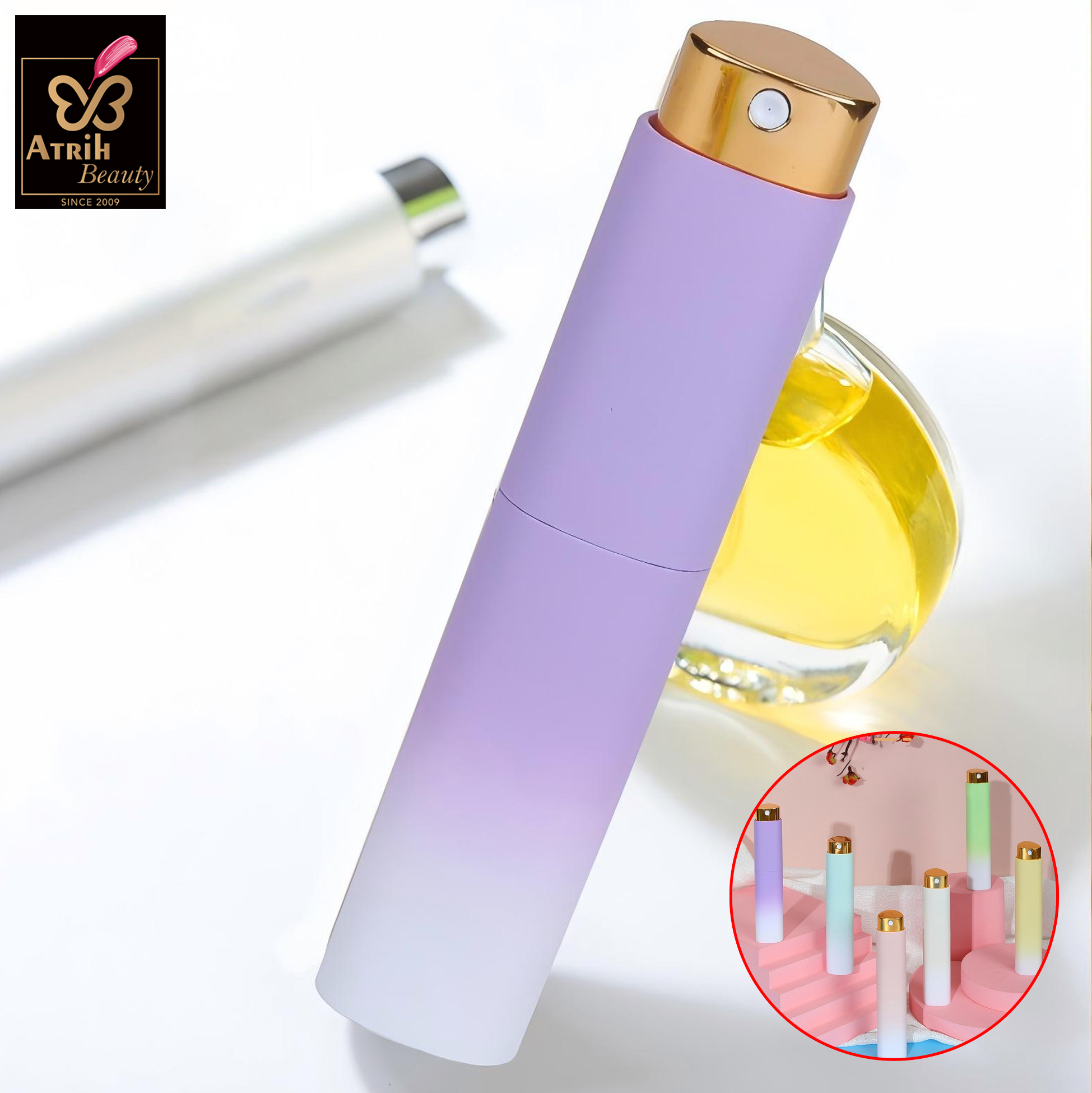 10ml Gradient Purple Perfume Atomizer