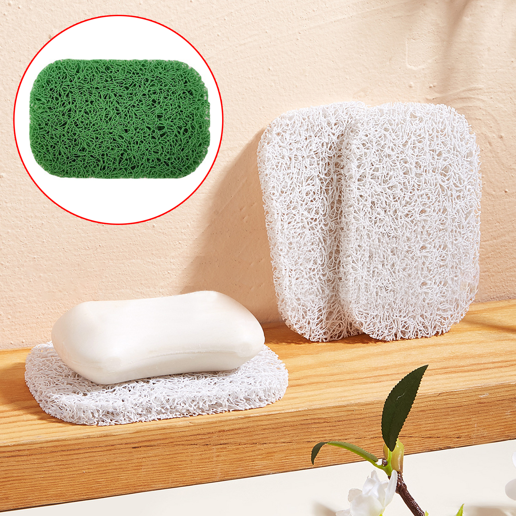 Colorful Mesh Soap Pads Set
