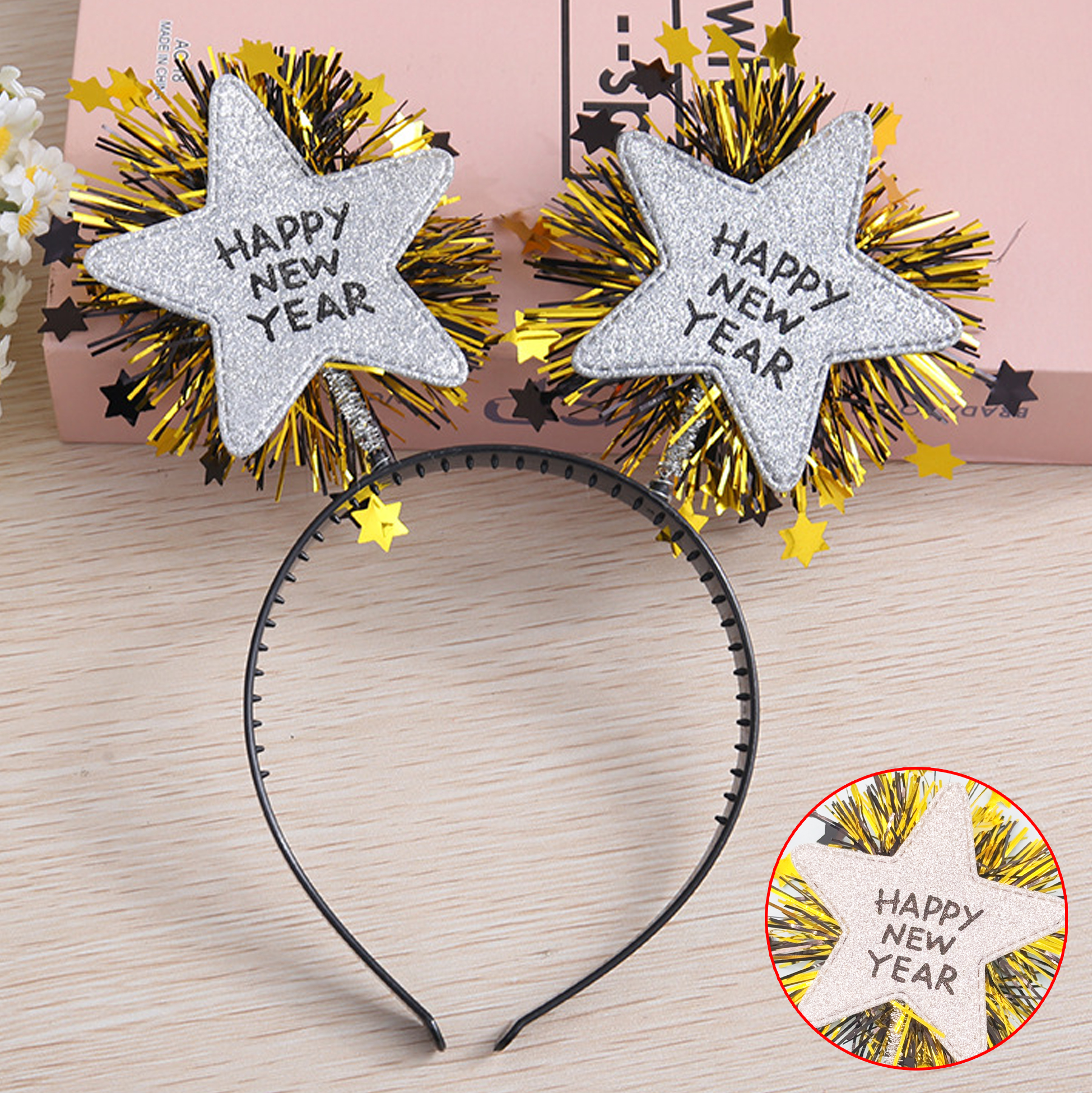 Happy New Year Star Headband 