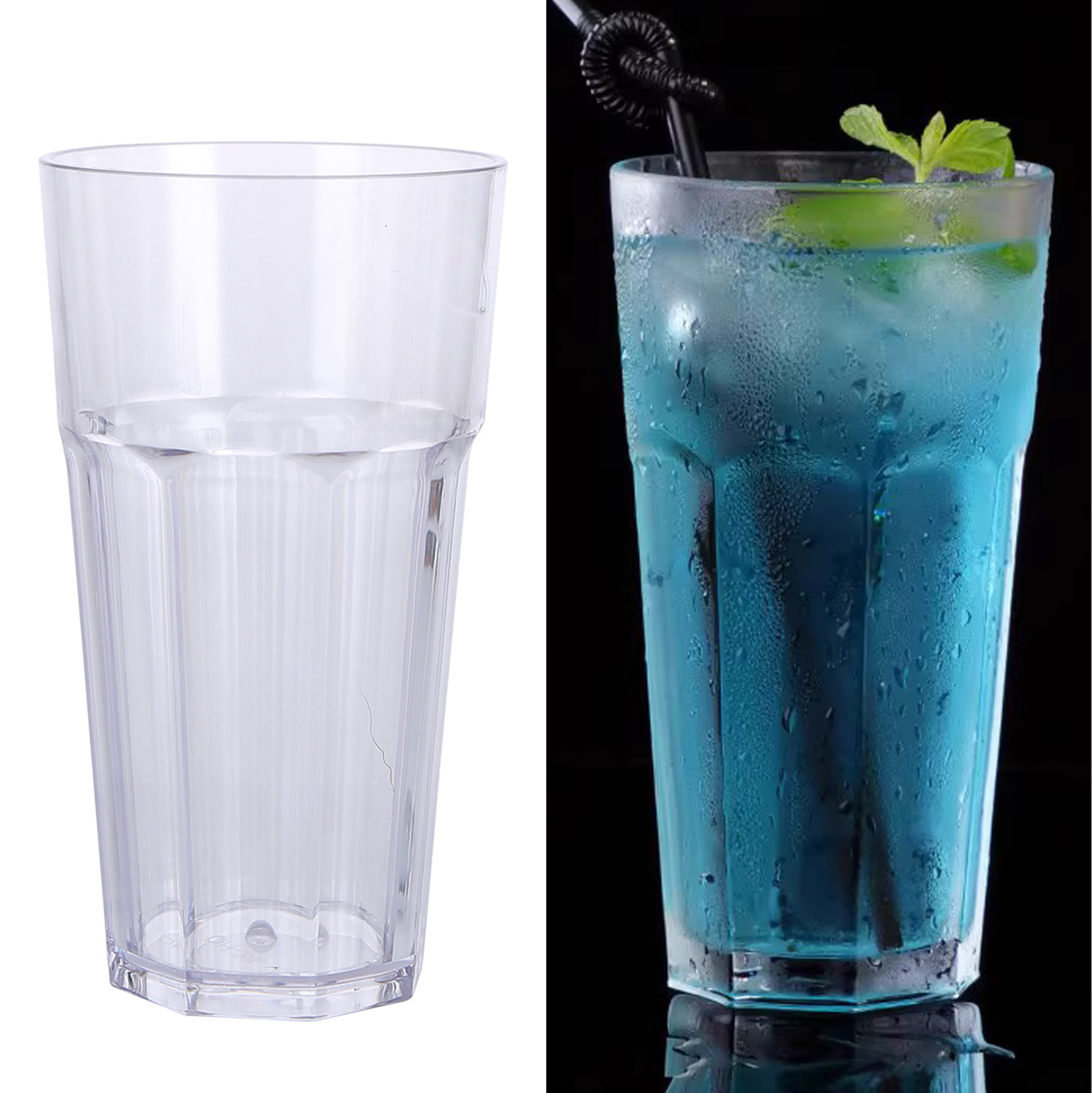 650ML Clear Glass Drinking Cup