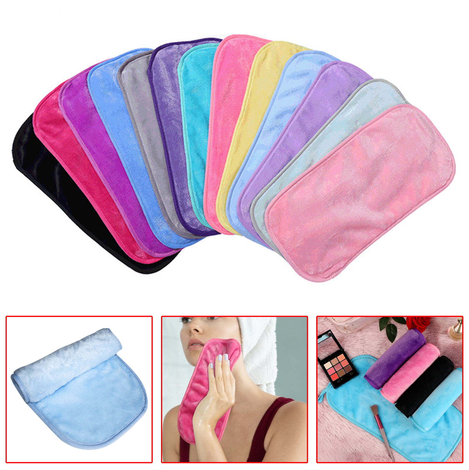 Soft Microfiber Makeup Remover Towel