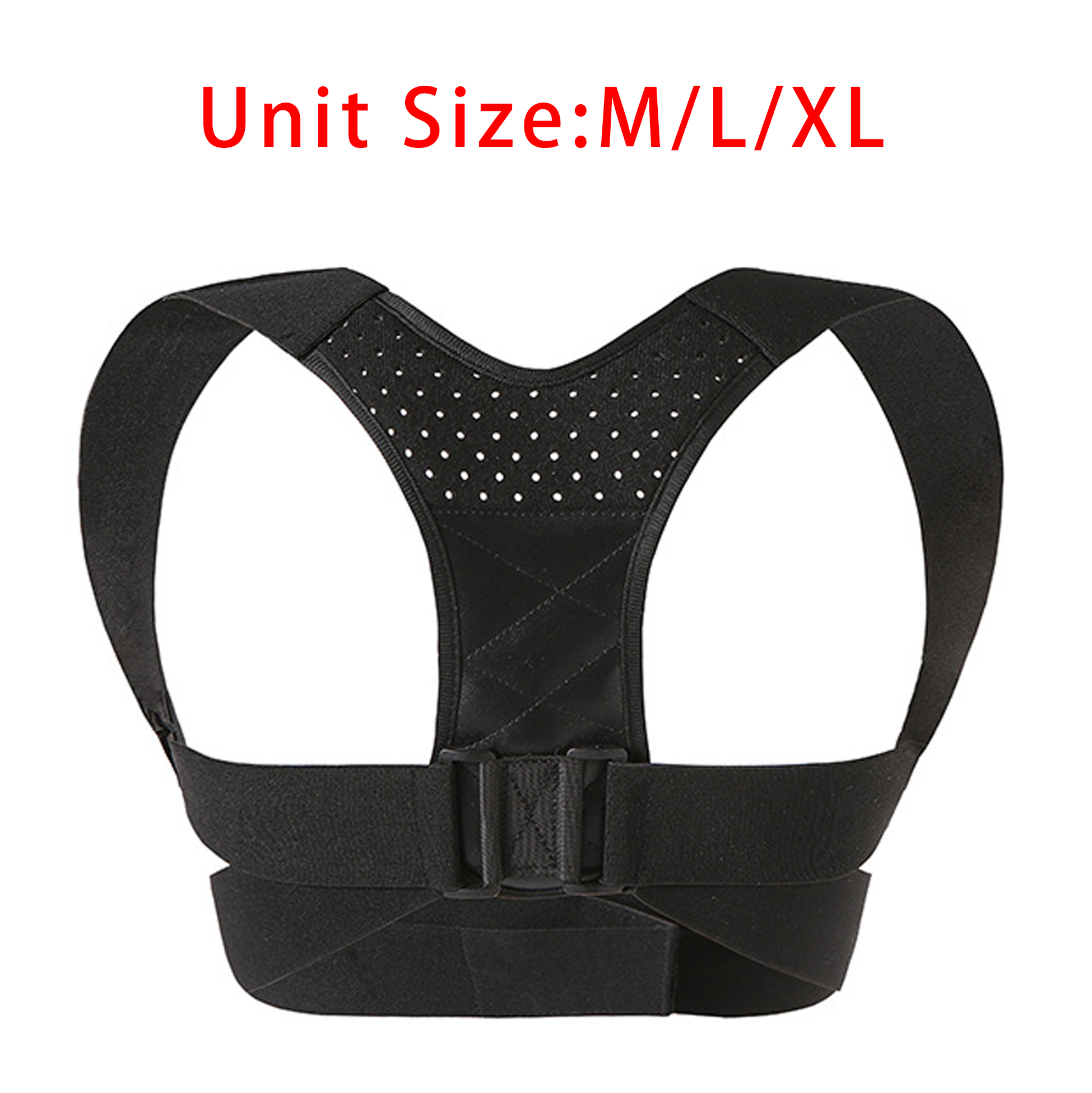 Athletic Inspired Black Posture Corrector 