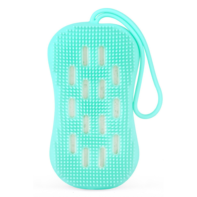Pink Silicone Body Exfoliating And Cleaning Brush