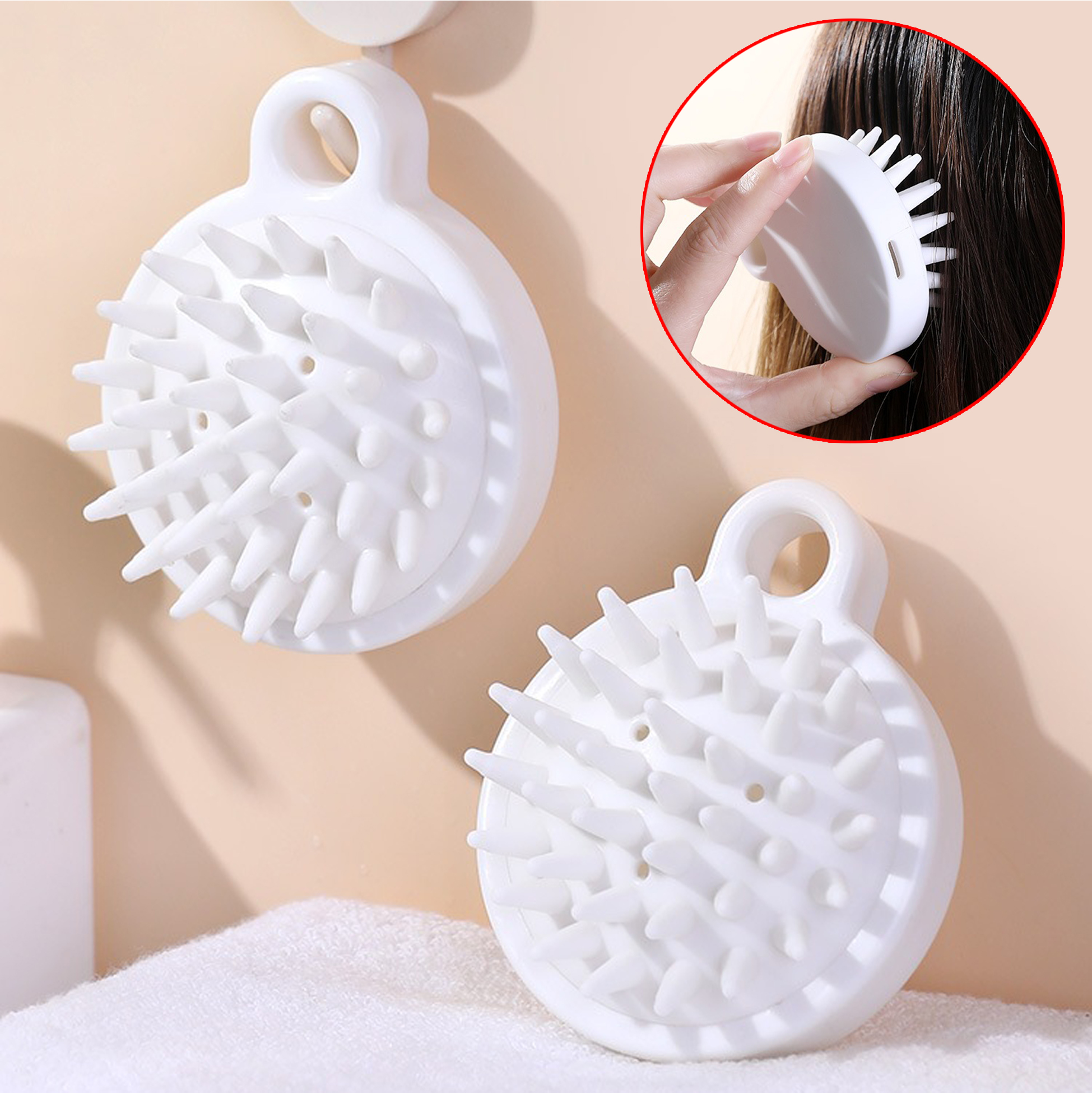 Silicone Scalp Massage And Shampoo Brush