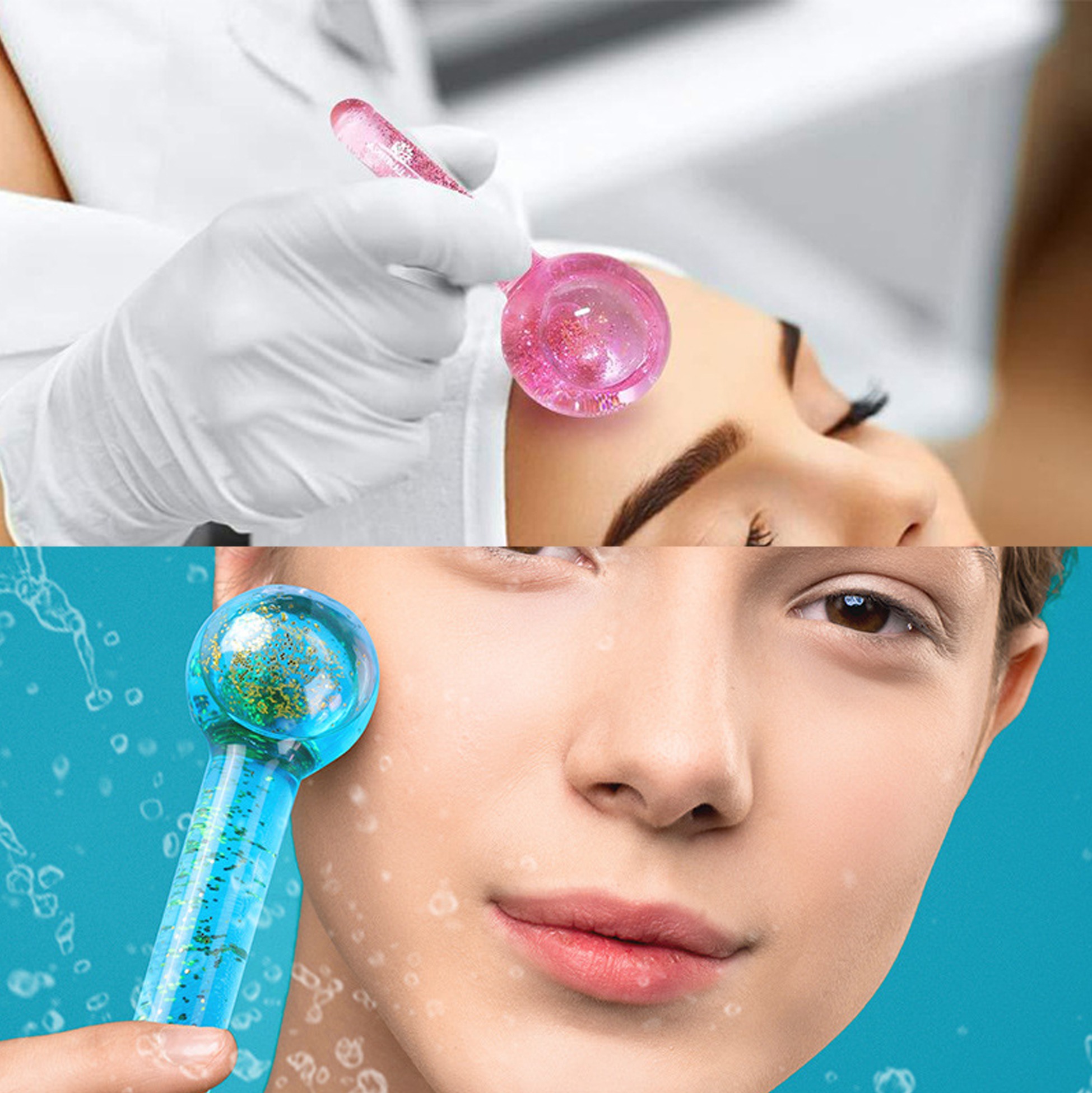 Gel Filled Facial Ice Globes