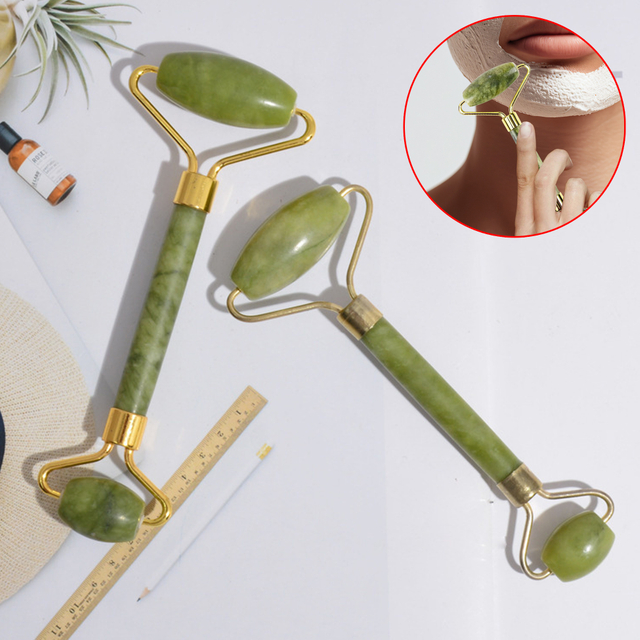 Jade Stone Double Roller Facial Massager