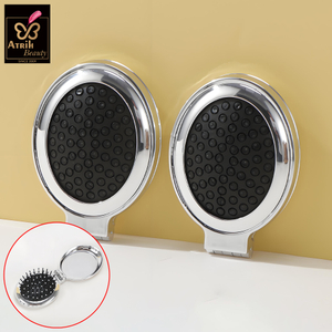 Beauty Compact Hair Brush with Mirror