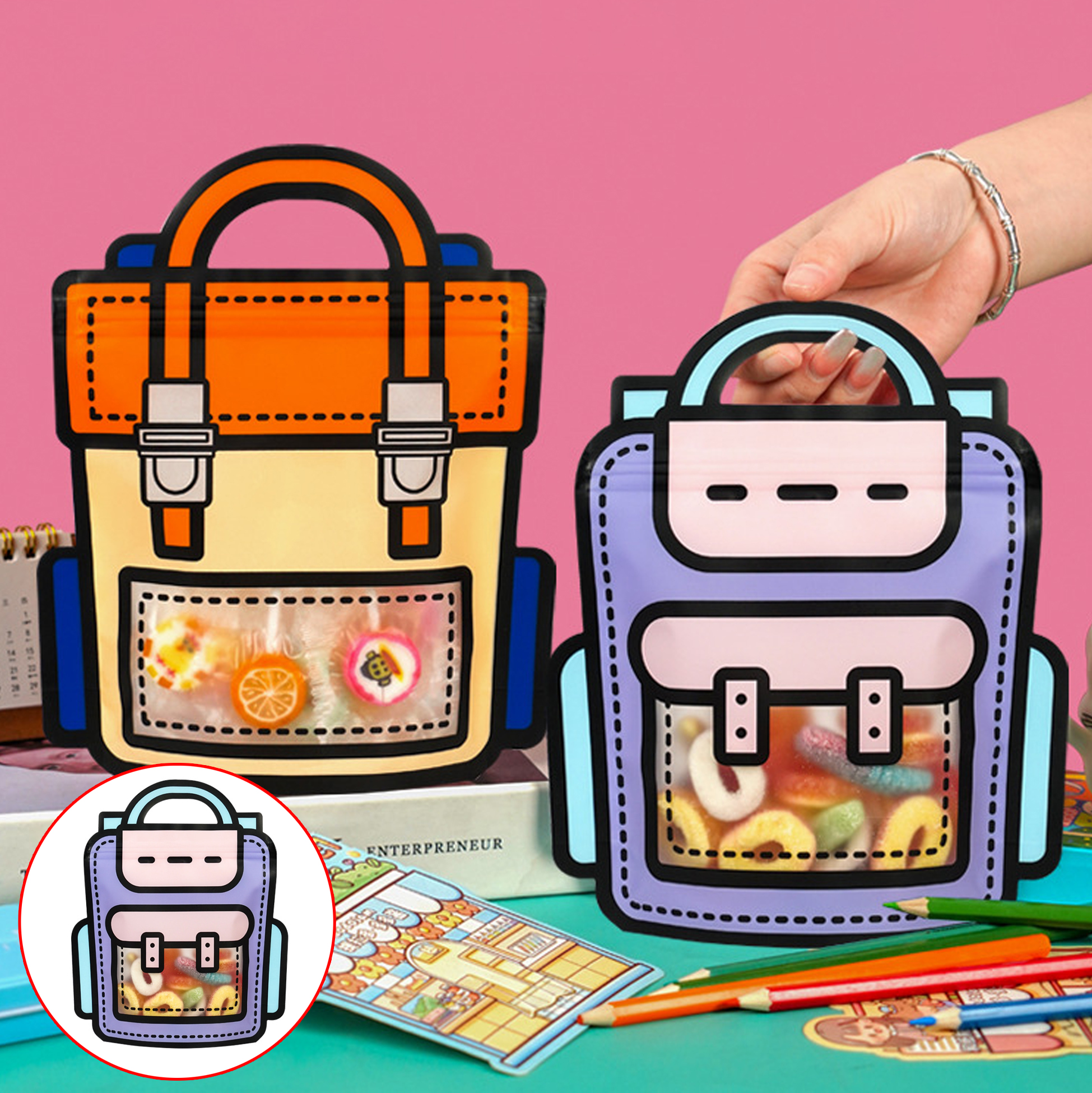 Backpack - shaped Candy Bag