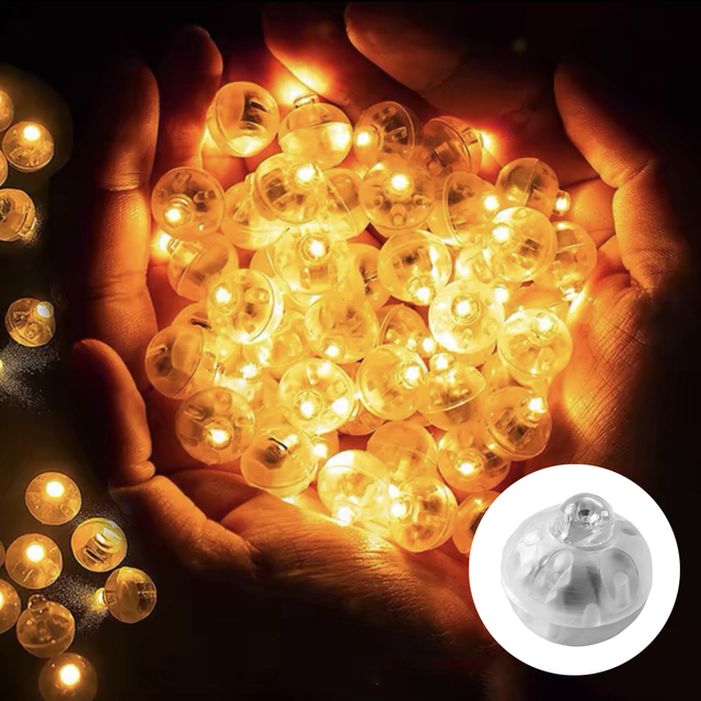 Mini LED Lantern Ball Lamp Remote Control Battery Powered Christmas Party Decorations Plastic Material