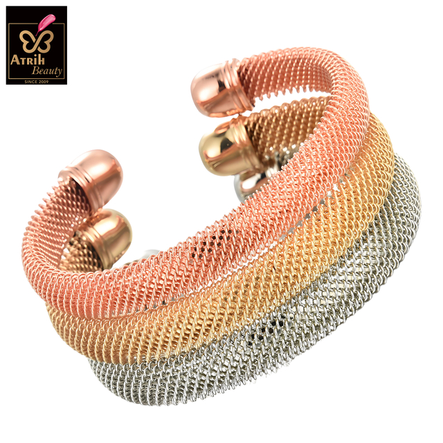 Mesh Cuff Bracelet Set 
