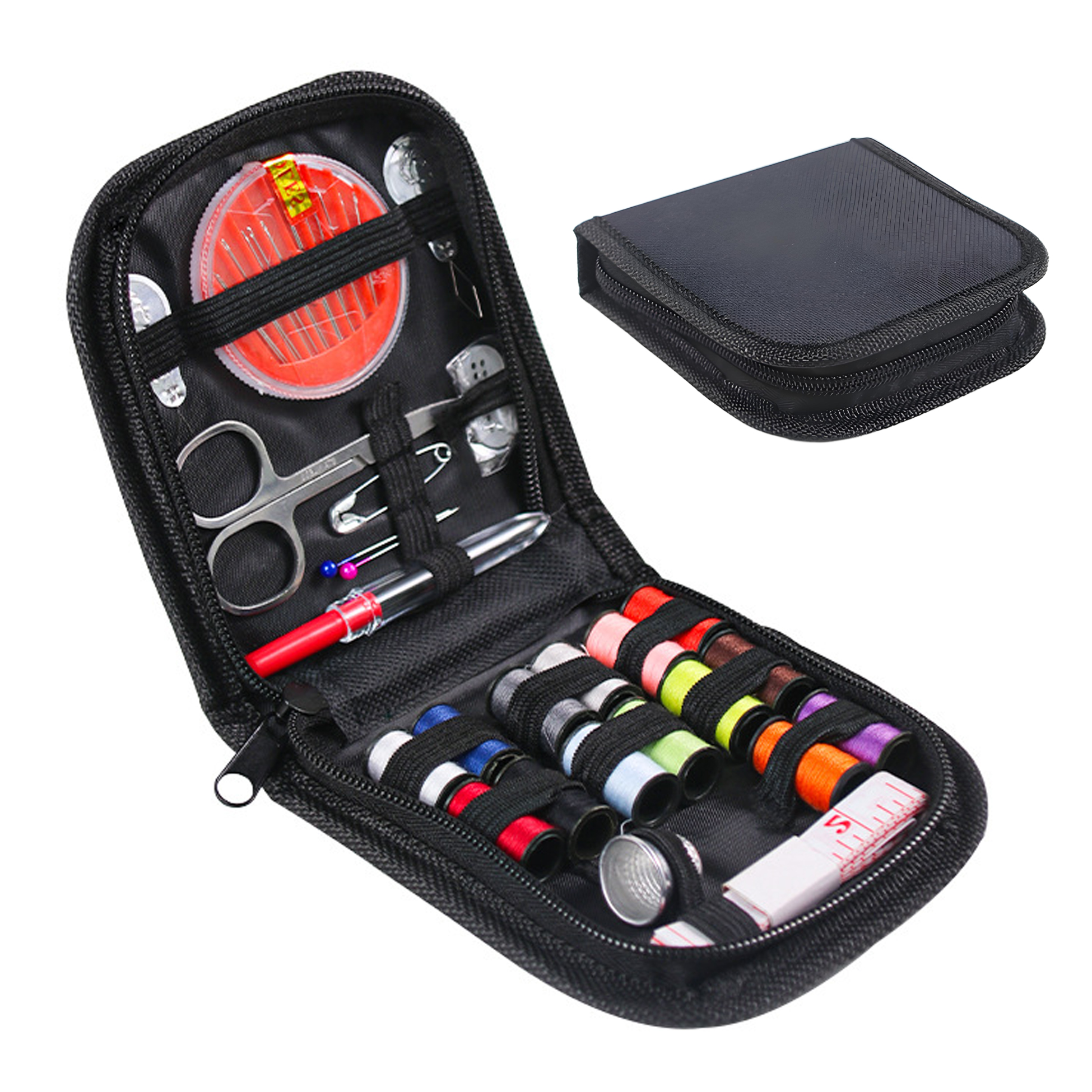 Black Fabric - made Compact Sewing Toolset