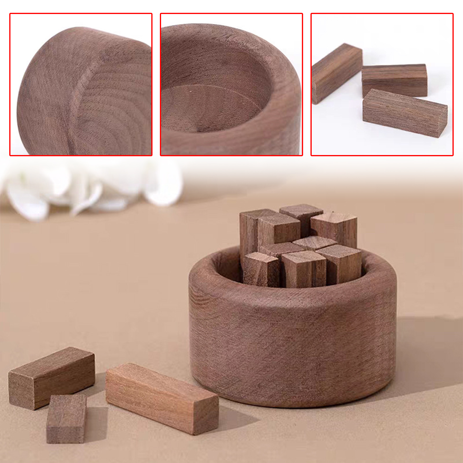 Wooden Reed Diffuser Holder