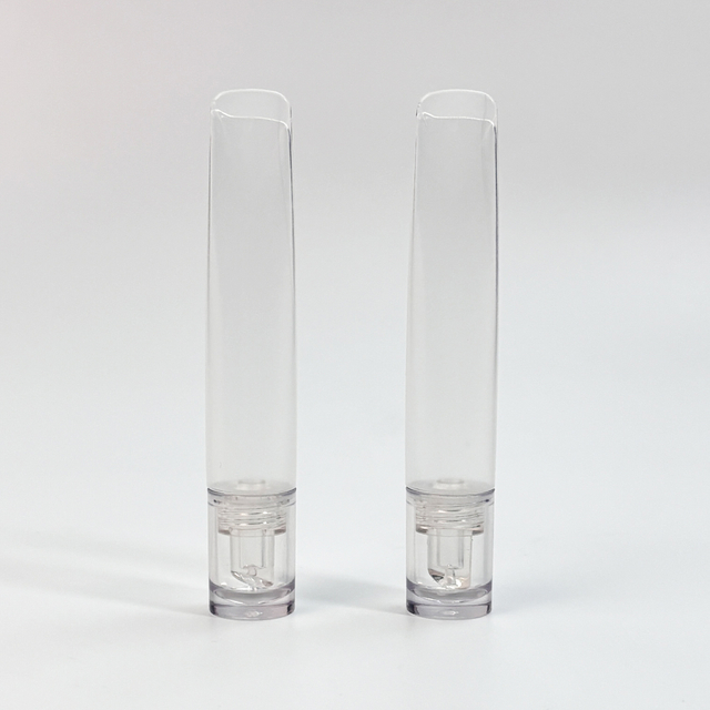 Translucent Plastic Facial Oil Applicator Tube Slim Squeeze Tube for Facial Serums