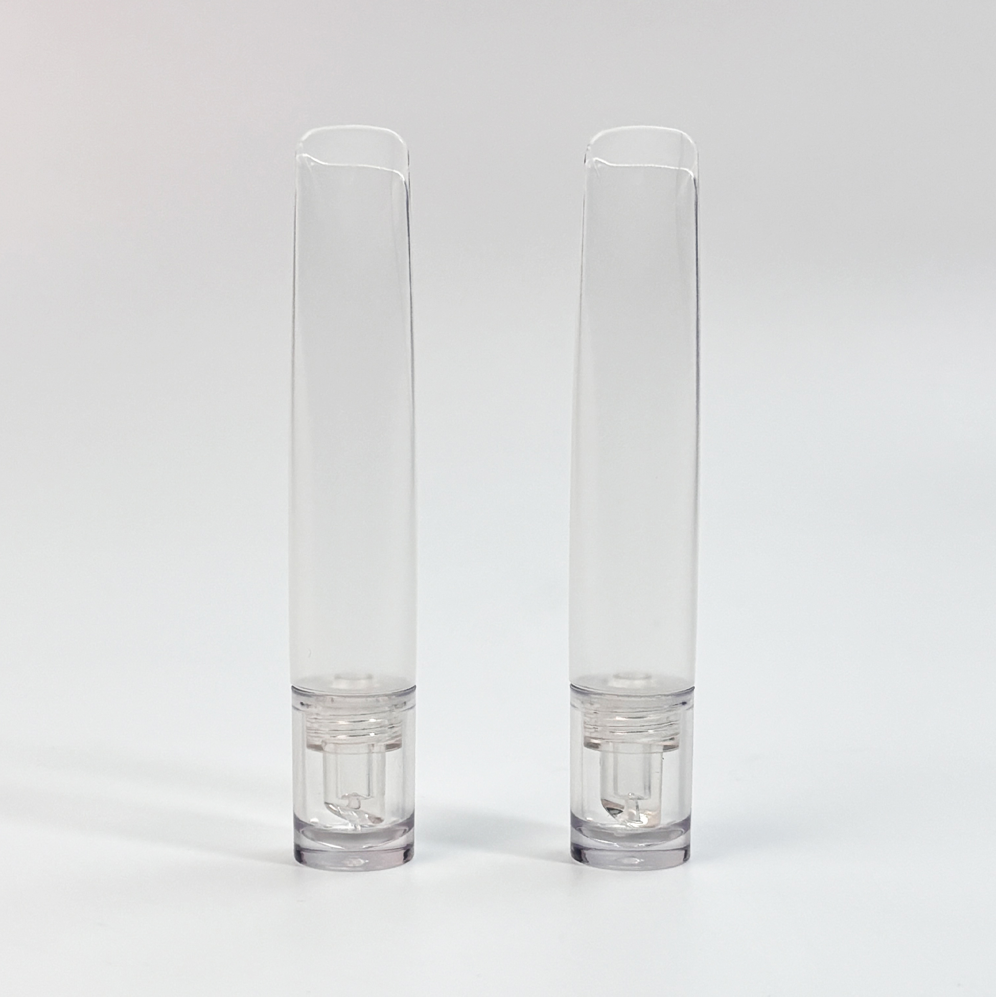 Translucent Plastic Facial Oil Applicator Tube Slim Squeeze Tube for Facial Serums