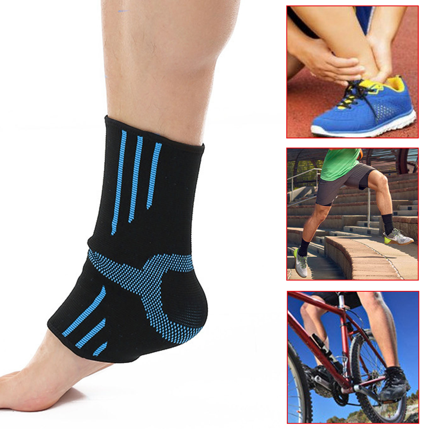 Sports Breathable Ankle Pads Sweat-absorbing Knitted Ankle Pads Running Basketball Fitness