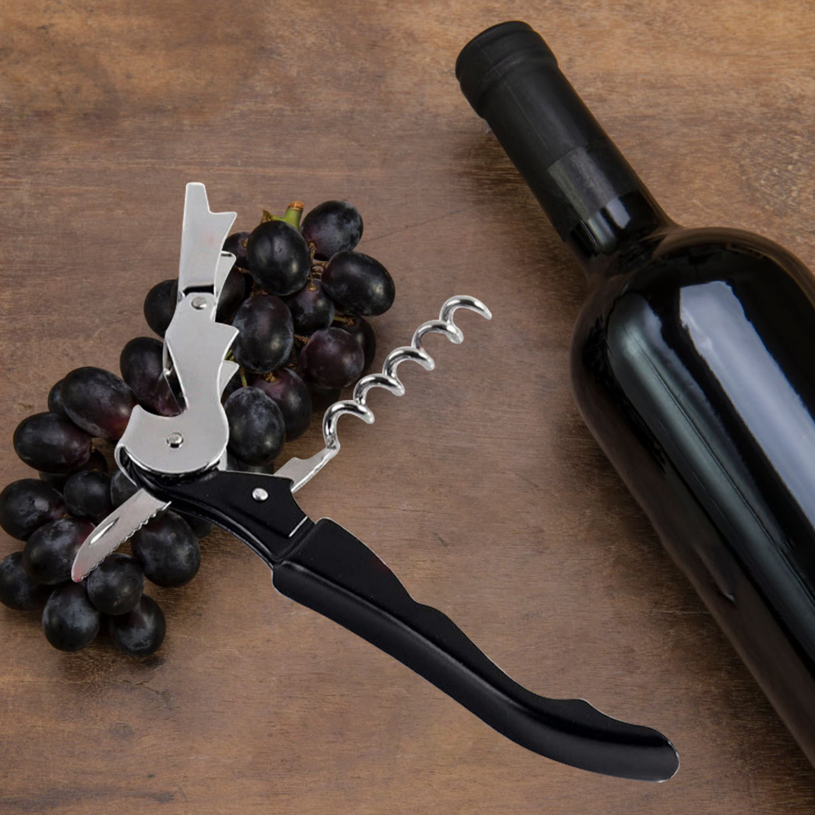 Multi-Functional Stainless Steel Wine Bottle Opener